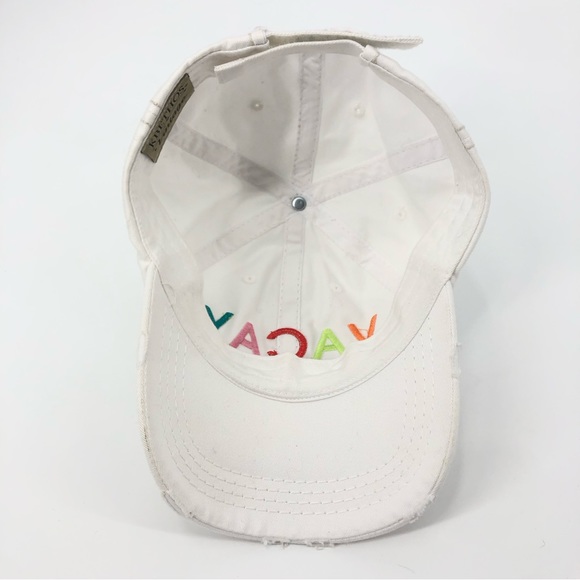 KBETHOS Embroidered Vacy All Day White Distressed Baseball Cap - Picture 11 of 14